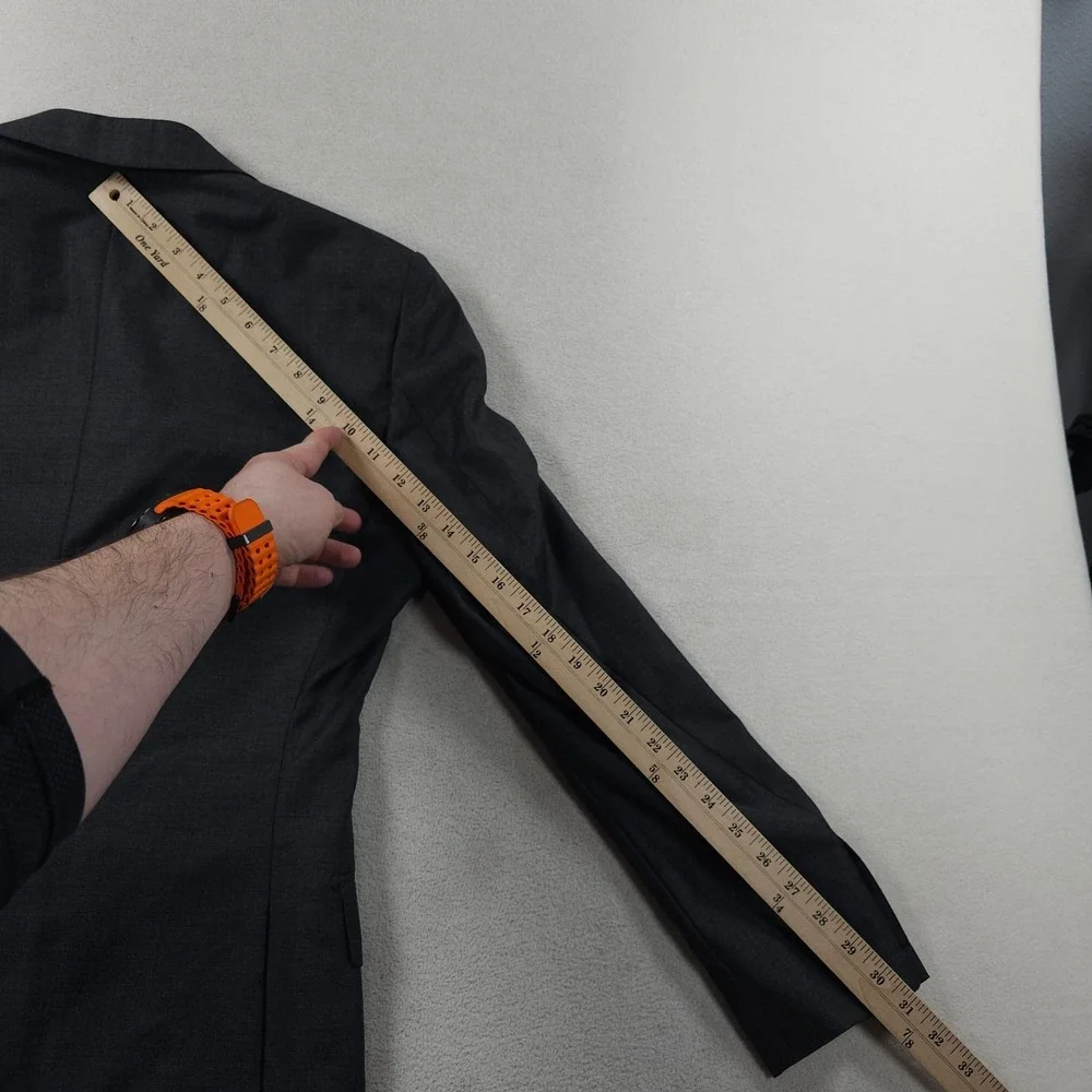 Suitsupply Jacket Mens 34 Gray VITALE BARBERIS CANONICO Napoli Int Blazer Sport - Picture 16 of 16